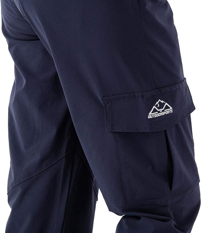 Rdruko Women's Hiking Cargo Pants Water-Resistant Quick Dry UPF 50+ Travel Camping Work Pants Zipper Pockets