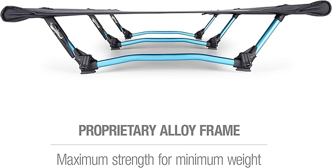 Helinox Cot One Lightweight, Compact, Collapsible, Portable Camping Cot, Long, Black