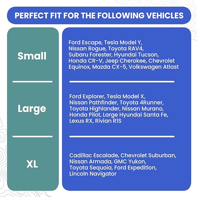 4Knines SUV Cargo Liner for Dogs, Trunk Mat for SUV, Durable Cargo Cover, Protector – Compatible with 60/40 Split Bench & Armrest Pass-Through, Waterproof, Machine Washable, Non-Slip (Small, Grey)