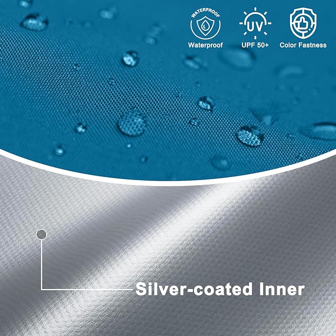 COOSHADE Pop Up Canopy Tent 10x10 with 2 Sidewalls, Outdoor Shade Instant Canopy Tents, Turquiose