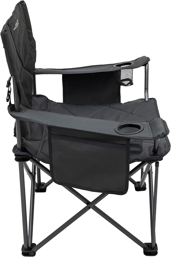 ALPS Mountaineering King Kong Camping Chairs for Adults with Mesh Cup Holders and Pockets, Built Durable and Reliable with Compact Foldable Steel Frame