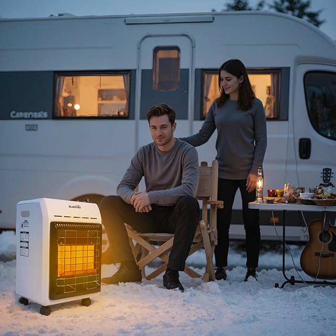 Propane Heater, 18000 BTU Portable Heater With ODS & Tip-over Protection,Outdoor Heaters for Patio, Garage, Camping,Workshops and Construction Sites, Portable Garage Radiator for 450 Sq.Ft