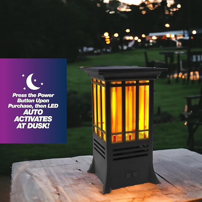 PIC Solar Flame Effect Tabletop Mosquito Repellent