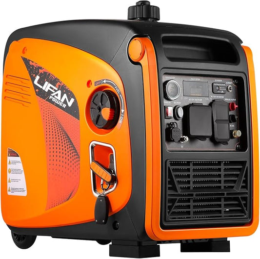 LIFAN 4800W Portable Inverter Generator with Dual Start Mode – Quiet, Fuel-Efficient, and Compact for Home, RV, and Outdoor Use (LF4800iE)