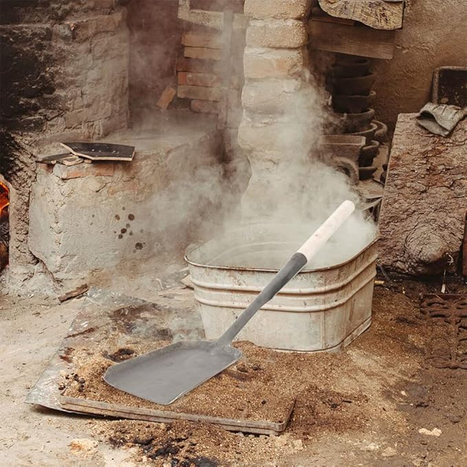 Alipis Coal Hand Shovel Scoop: Iron Fire Stove Ash Shovel Fireplace Trowel Charcoal Grill Ash Rake Wooden Fireplace Stove Pizza Oven Cleaner for Household Camping Kicthen