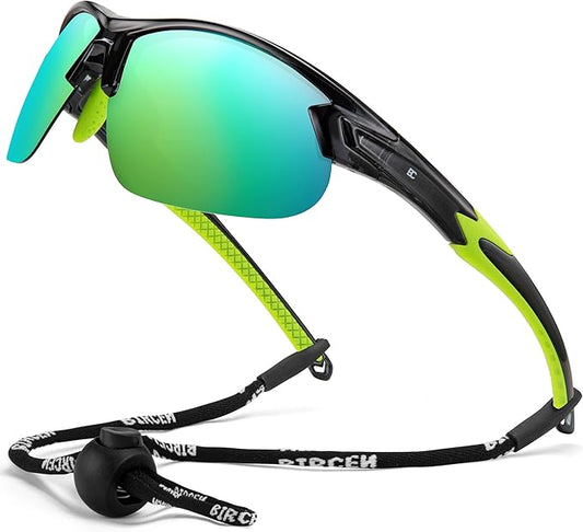 BIRCEN Polarized Sport Sunglasses for Men: UV Protection Fishing Shades for Golf Baseball Driving Motorcycle BC3065