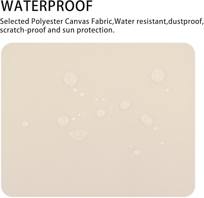 Canvas Repair Patch 9×11 Inch 3Pcs Waterproof Self-Adhesive Fabric Repair Patch for Tents,Boat Cover,Pop Up Canopy,Patio,Bags,Car Seats,Sofas,Furniture Cover(Beige 2.0)
