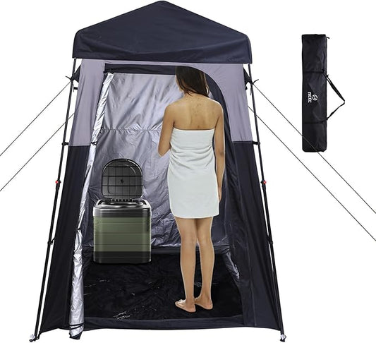 Nice C Camping Shower Tent, Instant Pop Up Privacy Changing Tent, Outdoor Shower Enclosure, Toilet Tents, Oversize (Square – 1 Room)