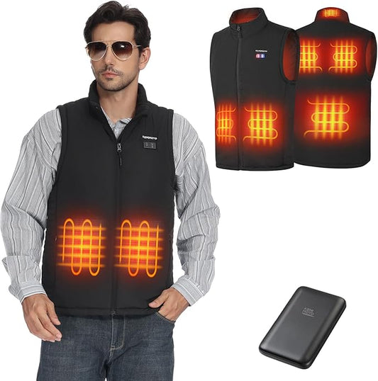 KEMIMOTO Heated Vest for Men Women with Battery Pack Included