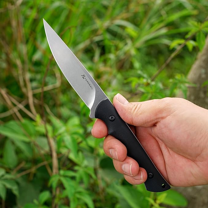 Fixed Blade Knife,3.86inch DC53 Steel Blade and G10 Handle,with Kydex Sheath,Fixed Blade EDC Tactical Knife for Men Women, Outdoor Hunting Hiking Survival Camping Knives.