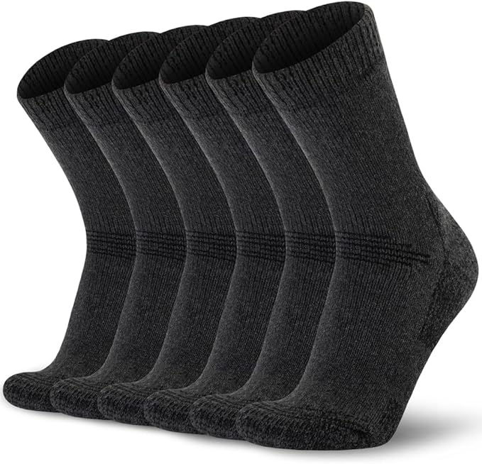 Time May Tell Mens Merino Wool Hiking Cushioning Socks For Outdoor Wool-Socks-For-Mens 3 Pack