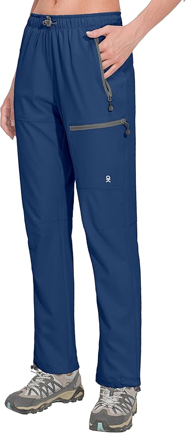Little Donkey Andy Women's Lightweight Quick Dry Cargo Hiking Pants UPF 50+ Stretch Travel Casual Trousers