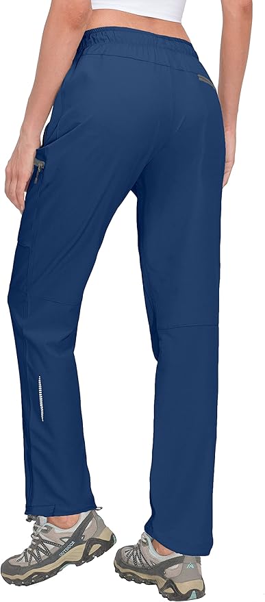 Little Donkey Andy Women's Lightweight Quick Dry Cargo Hiking Pants UPF 50+ Stretch Travel Casual Trousers
