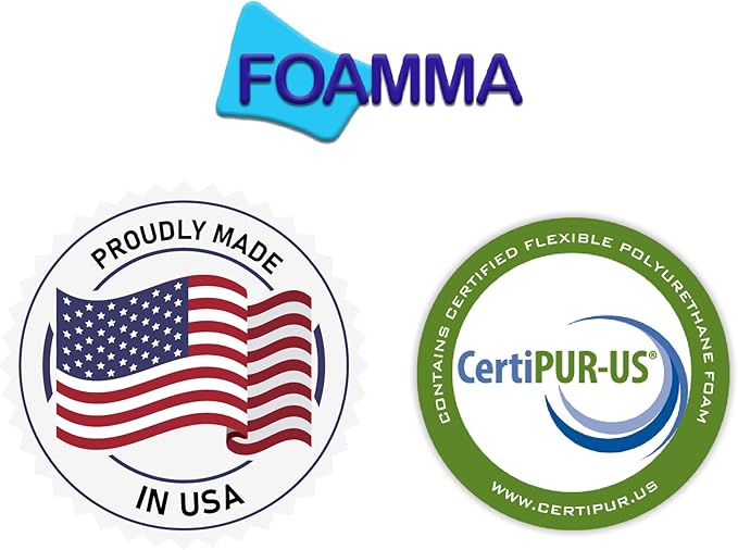 Foamma 4" x 30" x 75" Memory Foam Roll-Up Camping Mattress with Water Resistant Zipper Cover, Foldable and Portable for Camping, RV Bunk, Tent, Guest Bed, Outdoor and Dorm, CertiPUR-US Certified Foam