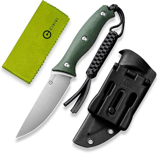 CIVIVI Stormridge C23041-3 Fixed Blade Green Micarta Nitro-V Steel Knife