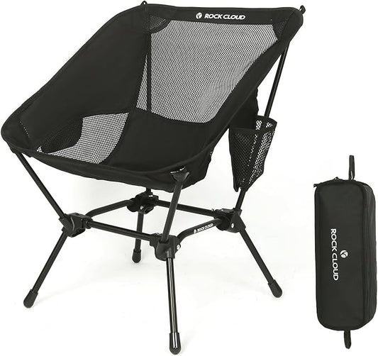 ROCK CLOUD Portable Camping Chair Ultralight Folding Chairs Outdoor for Camp Hiking Backpacking Lawn Beach Sports
