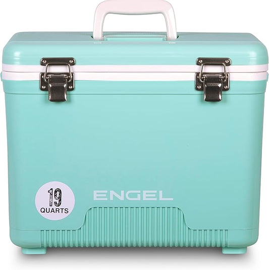 Engel 19qt Leak-Proof, Air Tight, Drybox Cooler and Small Hard Shell Lunchbox for Men and Women