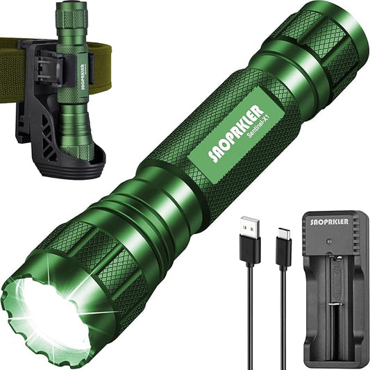 Tactical Flashlight 1200 High Lumen Duty Belt Flashlight for Law Enforcement, Premium Police Flashlight with Holster for Duty Belt,led Flashlight Gifts-Sentinel-X1
