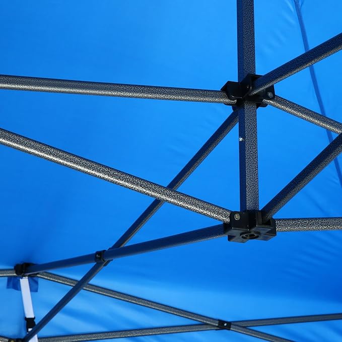 COBIZI 10x10 Pop Up Canopy Without Sidewall,Heavy Duty Canopy UPF 50+ All Season Wind Waterproof Commercial Outdoor Wedding Party Tents for Parties Canopy Gazebo with Carry Bag(10 x 10 ft Black)