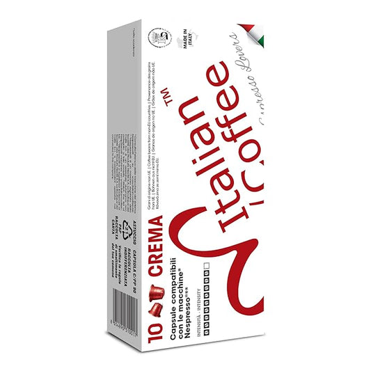Italian Coffee for Espresso Lovers capsules compatible with Nespresso Original Line machines (Crema Regular, 400 Count (Pack of 1))