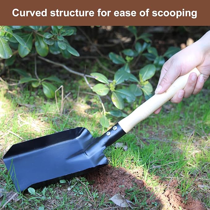 Fireplace Ash Shovel Tool Scoop Dust Pan Coal Hand Shovel Fire Stove Fireplace Trowel Ash Sweep Farm Wood