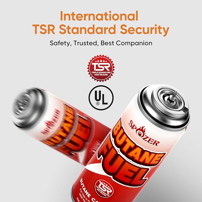 8oz Butane Canister, 227g Butane Gas For Camping Stoves And Torch Heads