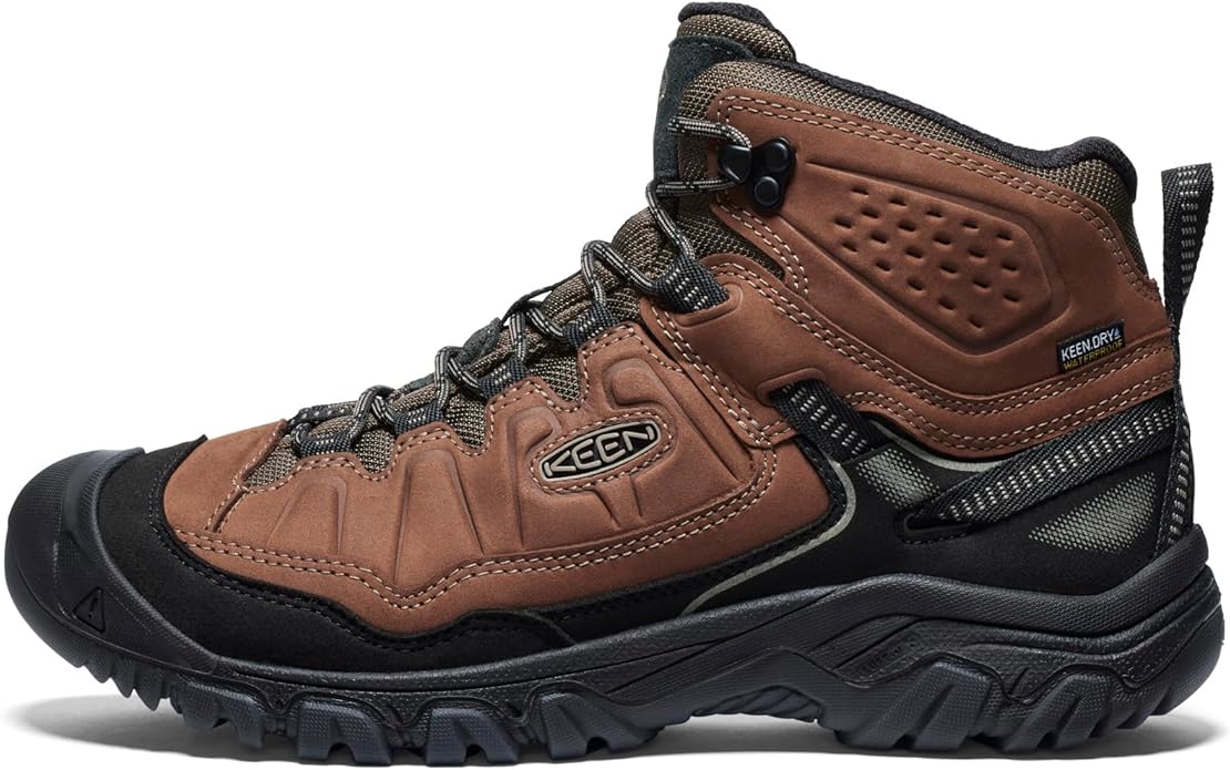 KEEN Men's Targhee 4 Mid Height Durable Comfortable Waterproof Hiking Boots