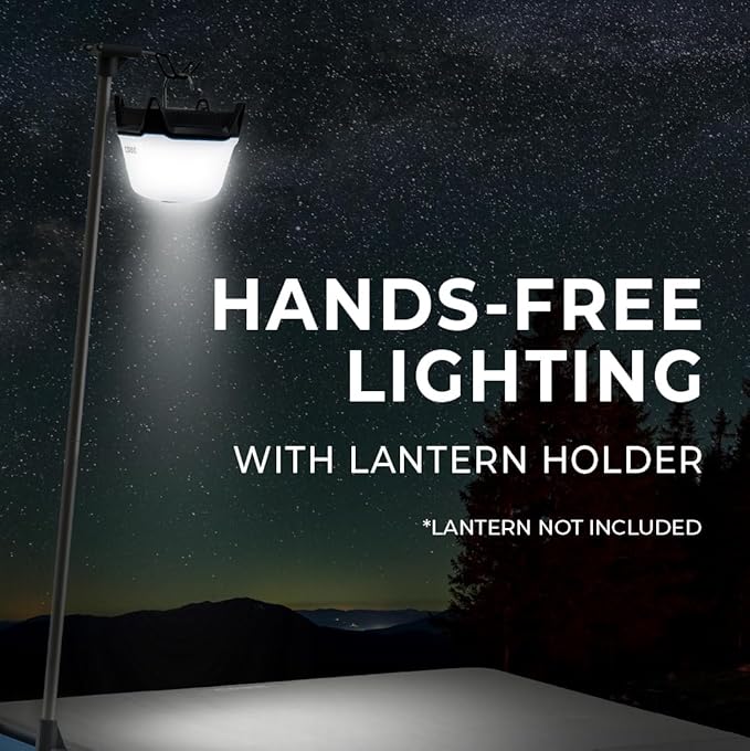 CORE Lantern Holder | Fits The CORE 4 Foot Outdoor FlexRail Camp & Cook Table | Portable for Beach, Picnic, Backyards, BBQ, Tailgate, Patio, and Party