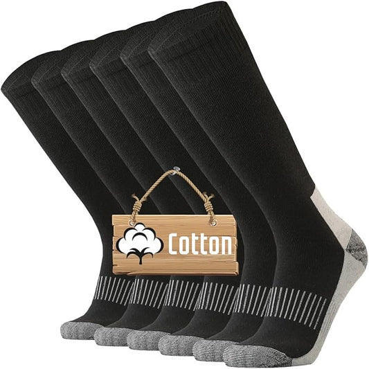 ONKE Max Full Cushion Knee High Socks for Men Steel Toe Work Boot Over the Calf OTC Moisture Wicking Thermal Hiking Hunting