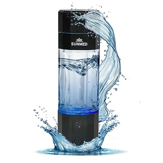 Hydrogen Water Bottle Generator | Up to 6000+ PPB Molecular Hydrogen, Alkaline Water Pitcher | OLED Display, Rechargeable, Portable, High-Pressure Safe Design