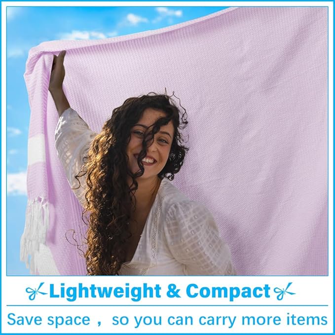 Oversized Turkish Beach Towel Blanket XXL Cotton Sandproof Towels Boho Woven Extra Large Big Sand Free Giant Throw Blankets Huge Quilt XL Picnic Camping Necessities Cloud for Adult Gifts