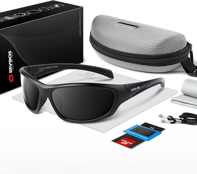 RIVBOS Polarized Sunglasses UV400 Protection for Men's and Women's Fishing, Cycling, and Outdoor Activities RB832