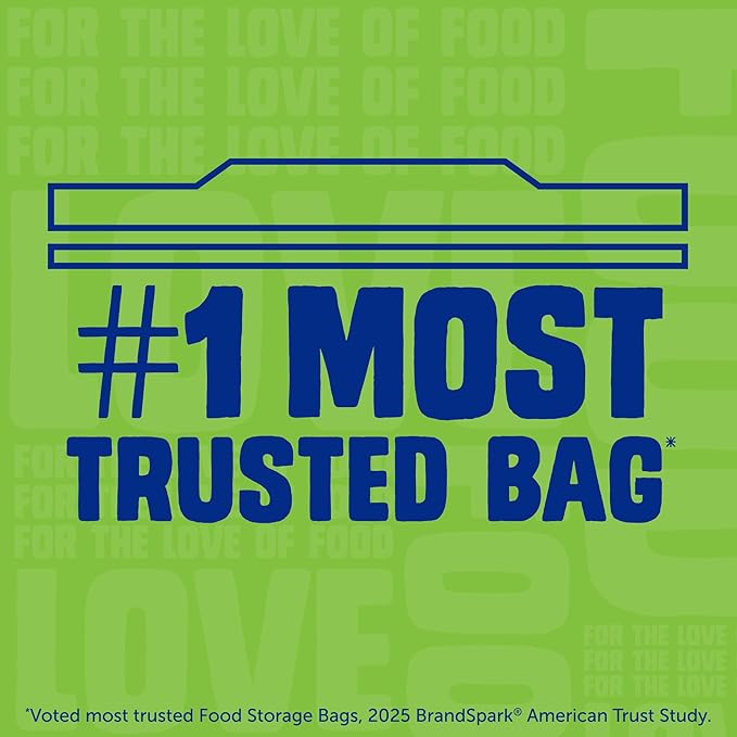 Ziploc Brand Storage Bags Variety Pack, 42ct Storage Gallon and 48ct Storage Quart with Stay Open Design, 50ct Sandwich and 50ct Snack with Grip N Seal Technology, 190ct Total