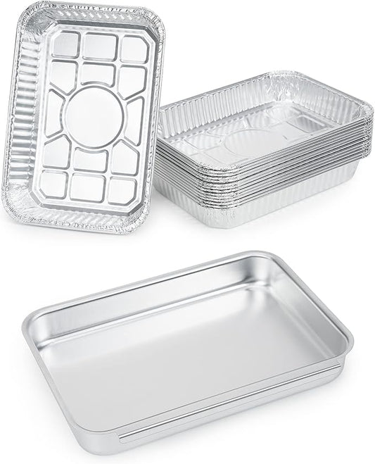 Stanbroil 93305 Catch Pan for Weber Genesis II 3 Burners & Spirit 2/3 Burners, Grease Tray with 15-Pack Foil Liners for Genesis II e-310 e-315 e-325 e-330 e-335 & Spirit e-220 e-320 e-330