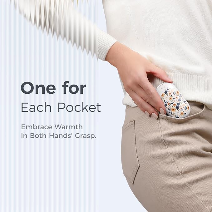 OCOOPA Magnetic Rechargeable Hand Warmers 2 Pack, Ultrathin Electric Handwarmers, Portable Pocket-Sized Heater, for Men, Women Purse Must Haves, Union UT3 Lite