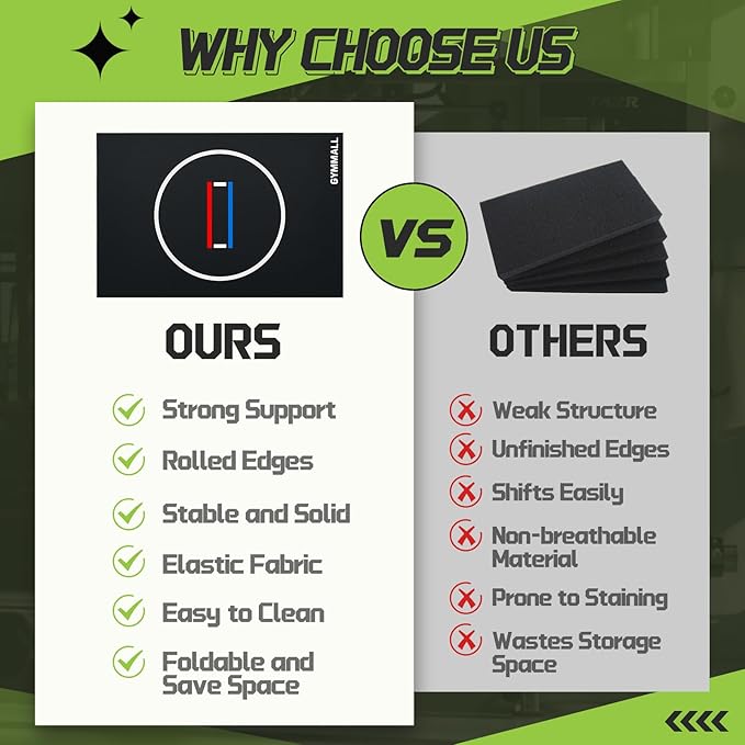 GYMMALL Wrestling Mat 10'x10'/6.6'x10' for Home Outdoor Indoor, 1.2" Thick Foldable XPE Jiu Jitsu Floor Exercise Mat for Gymnastics, PE Training, BJJ, MMA, Martial Art, Grappling, Judo, Boxing, Yoga