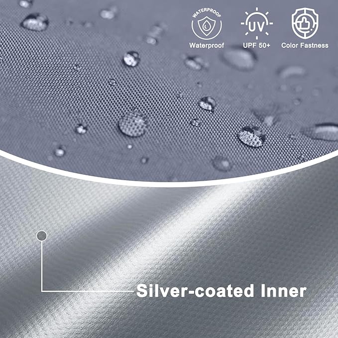 COOSHADE Pop Up Canopy Tent 8x8 with 2 Sidewalls, Outdoor Shade Instant Canopy Tents(Grey)