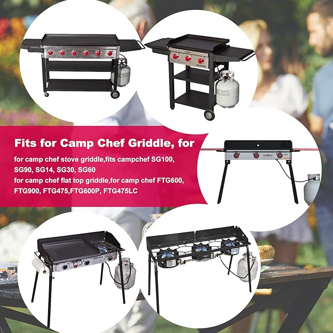 Uniflasy Grease Cup/Drip Catcher Pan for Camp Chef Stove Griddle Replacements Collection Pan for Camp Chef SG100 SG90 SG14 SG30 SG60 Drip Pan for Camp Chef FTG600, FTG900, FTG475 Flat Top Griddle
