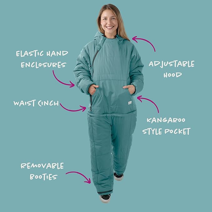 Selk'bag SWYTCH Lite Wearable Sleeping Bag & Jacket | 2-in-1, Lightweight, Eco-Friendly, 40°F for Camping & Travel