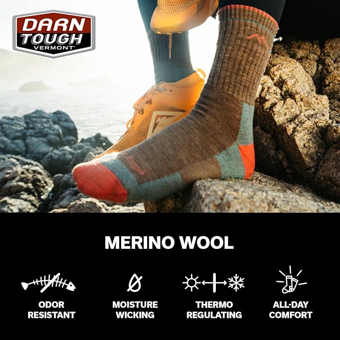 Darn Tough Vermont Women Merino Wool Micro Crew Socks Cushion