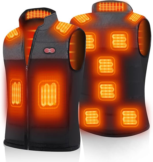 Ejoy Heated Vest - Heating Clothes for Men Lightweight Warm Waistcoat Women's Heat Jacket vest Outdoor(no Battery)