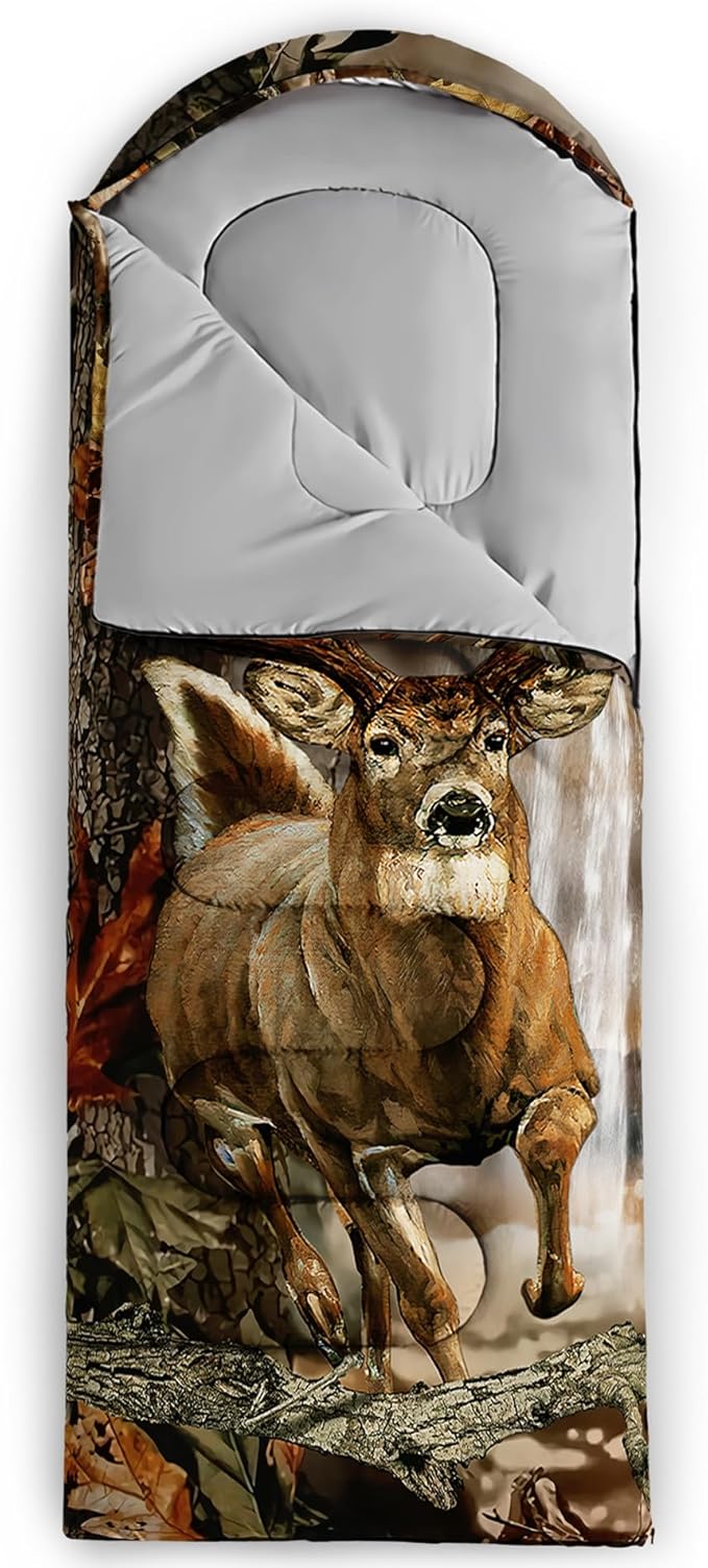 Sleeping Bags for Girls Adults, 3 Season Warm Cool Weather,Lightweight Waterproof Sleeping Outdoors, Camping Gear Equipment