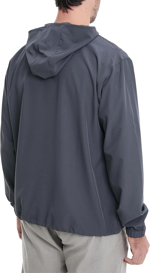 TRAILSIDE SUPPLY CO. Men's Sun Protection Cycling Jacket Lightweight Windbreaker