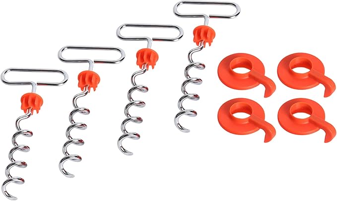 EZ-Tent-Stayk (4 Pack): Secure Stakes for Tents, Canopies, & More - No Hammer Needed!
