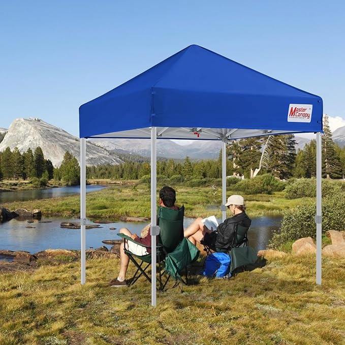 MASTERCANOPY Pop Up Canopy Tent Commercial Grade Instant Shelter (5x5, Blue)