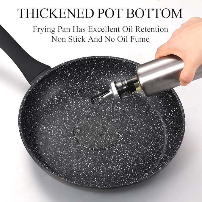 Non Stick Frying Pans,Skillets and Frying Pans for Egg,Deep Frying Pan Skillet,Omelette Pan,Nonstick Cooking Egg Pans,PFOA-free Non Toxic Frying Pan (10 Inch)
