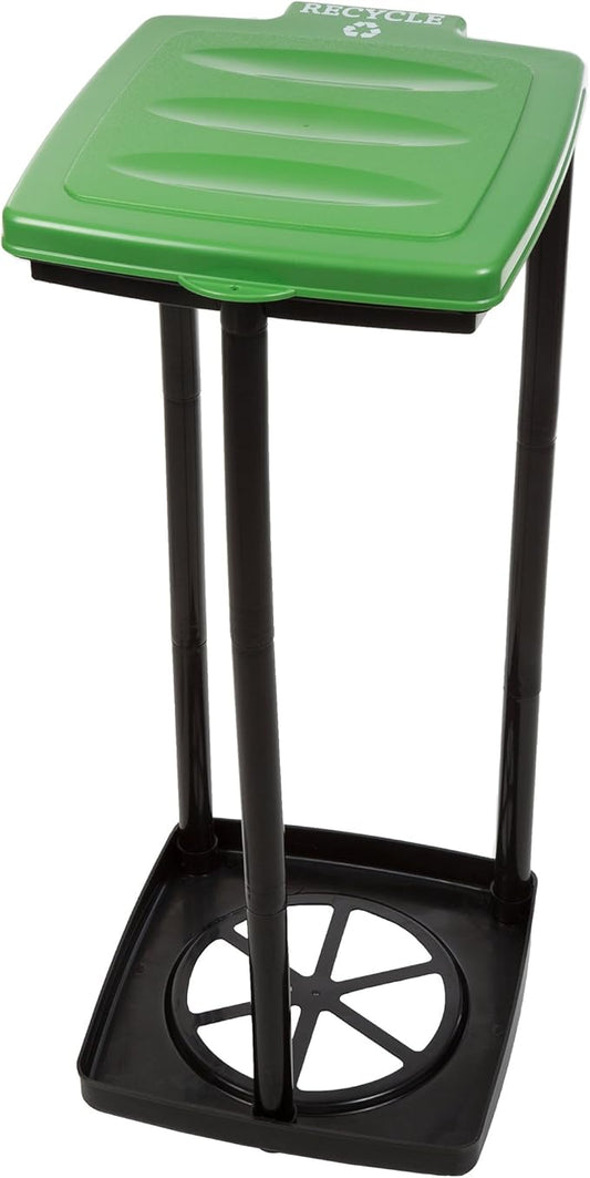 Portable Trash Bag Holder - Collapsible Trashcan for Garbage - Indoor/Outdoor Use - Ideal for Camping, Recycling, and More by Wakeman Outdoors (Green)