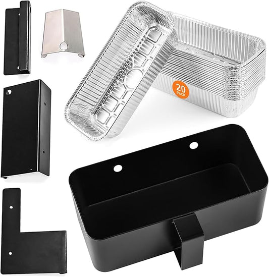 Uniflasy Grease Catcher Drip Cup for Blackstone Griddle 17, 22, 28, 30, 36 inch, 20 Pack Grease Cup Liners, Grease Tray Cup Accessories for Blackstone Flat Top Grill, Disposable Foil Drip Pan
