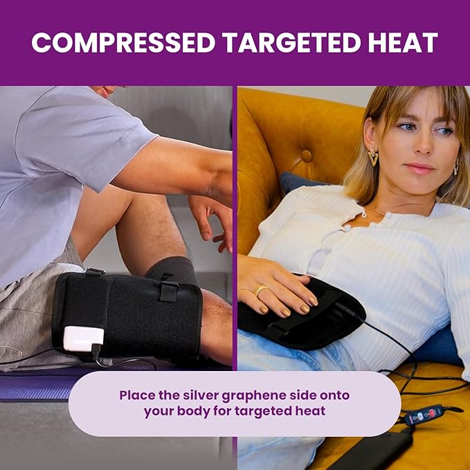 Incredi-Heat - USB Heating Pad by Cabeau - Infrared Heat Therapy to Ease Muscle Strain, Relieve Pain, and Provide Targeted Compressed Heat - Compact, for On-The-Go Use