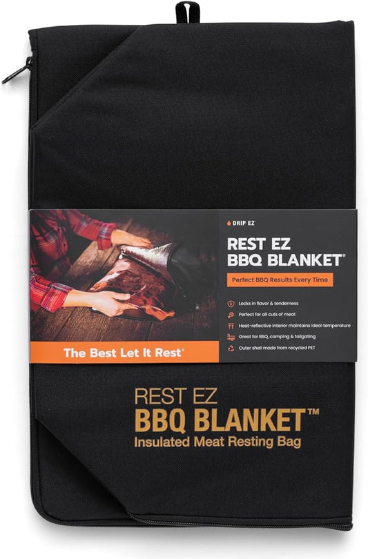 Rest EZ BBQ Blanket® - Insulated Meat Resting Bag for Moisture Retention and Tender BBQ - Heavy-Duty with Wide Mouth Design for Briskets, Pork Shoulders, Steaks